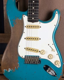 Fender 2023 Masterbuilt Jason Smith 62 Stratocaster Roasted Ultimate Relic Taos Turquoise